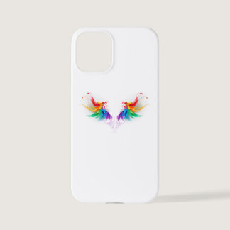 Fluffy Rainbow Wings iPhone 12 Mini Case