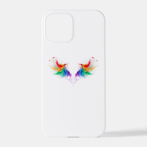 Fluffy Rainbow Wings iPhone 12 Pro Case