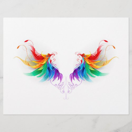 Fluffy Rainbow Wings Letterhead