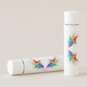 Fluffy Rainbow Wings Lip Balm