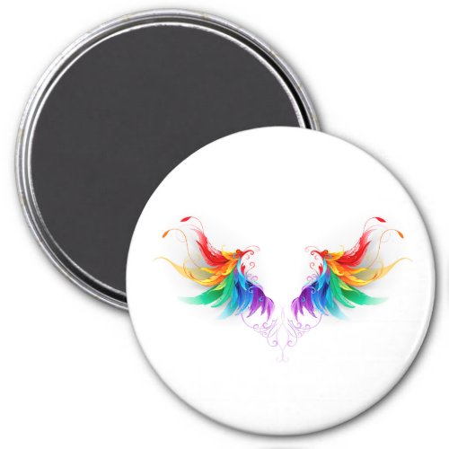Fluffy Rainbow Wings Magnet