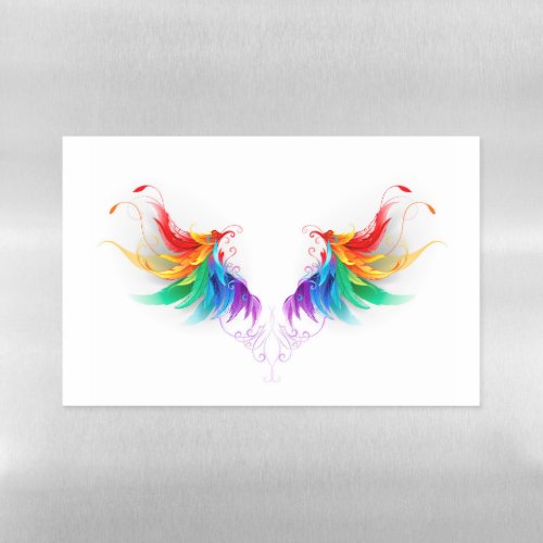 Fluffy Rainbow Wings Magnetic Dry Erase Sheet