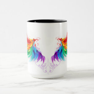 Fluffy Rainbow Wings Mug