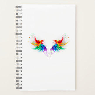 Fluffy Rainbow Wings Notebook