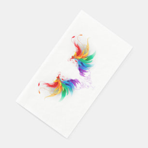 Fluffy Rainbow Wings Paper Guest Towels