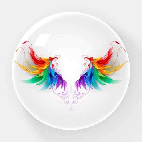 Fluffy Rainbow Wings Paperweight