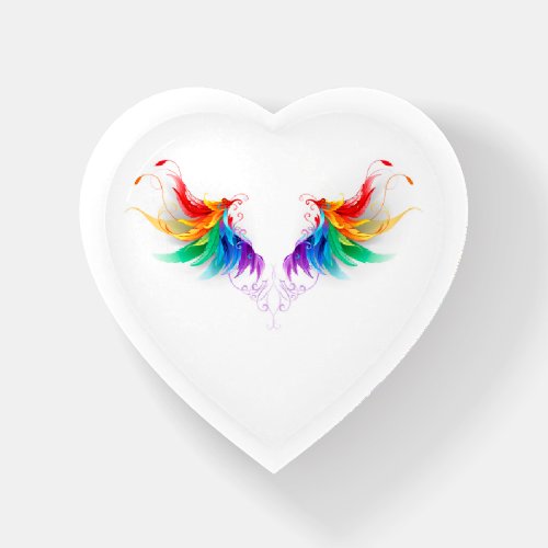 Fluffy Rainbow Wings Paperweight