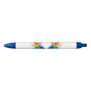 Fluffy Rainbow Wings Pen