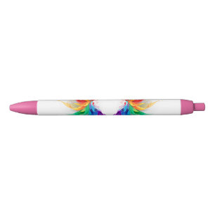 Fluffy Rainbow Wings Pen