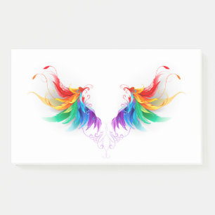 Fluffy Rainbow Wings Post-it Notes
