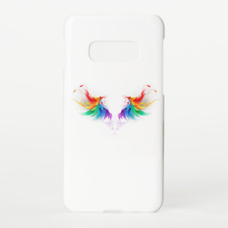 Fluffy Rainbow Wings Samsung Galaxy S10E Case