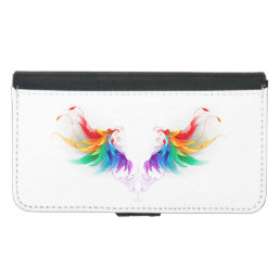 Fluffy Rainbow Wings Samsung Galaxy S5 Wallet Case