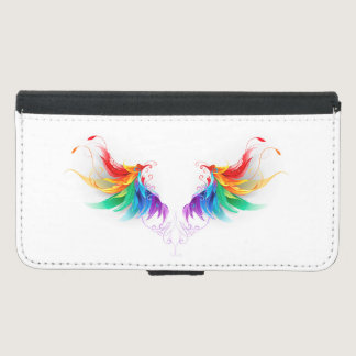 Fluffy Rainbow Wings Samsung Galaxy S5 Wallet Case