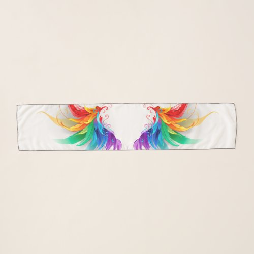 Fluffy Rainbow Wings Scarf