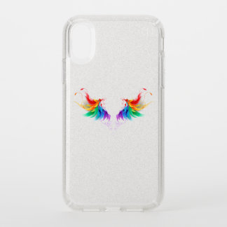 Fluffy Rainbow Wings Speck iPhone XR Case