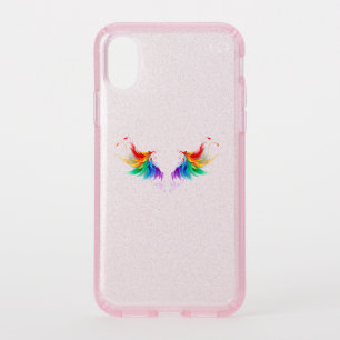 Fluffy Rainbow Wings Speck iPhone XS Case