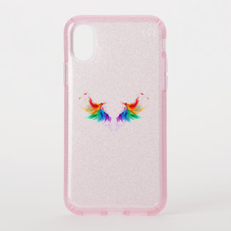 Fluffy Rainbow Wings Speck iPhone XS Case