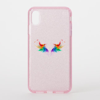 Fluffy Rainbow Wings Speck iPhone XS Max Case