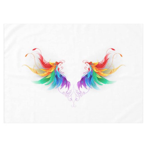 Fluffy Rainbow Wings Tablecloth