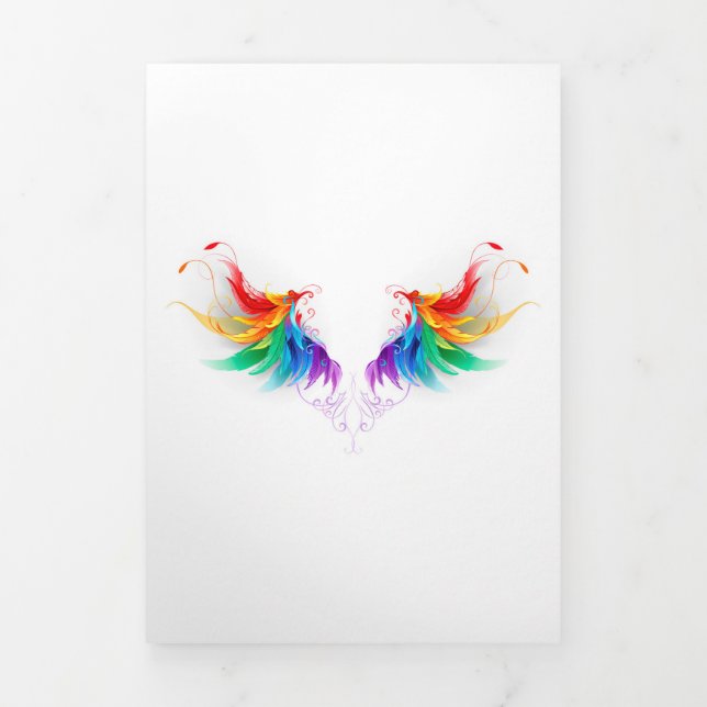 Fluffy Rainbow Wings Tri-Fold Program (Cover)