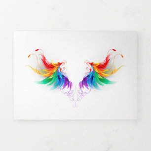 Fluffy Rainbow Wings Tri-Fold Program