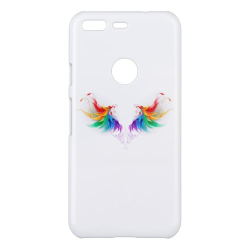 Fluffy Rainbow Wings Uncommon Google Pixel Case