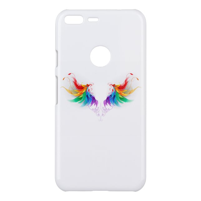 Fluffy Rainbow Wings Uncommon Google Pixel XL Case (Back)