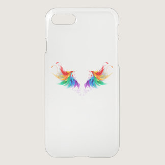 Fluffy Rainbow Wings iPhone SE/8/7 Case