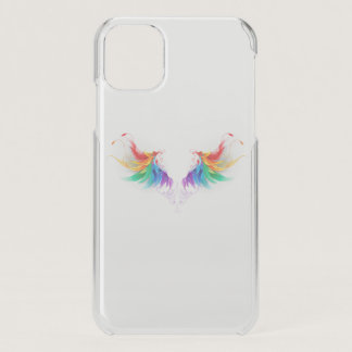 Fluffy Rainbow Wings iPhone 11 Case