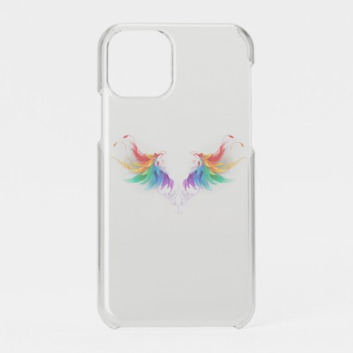 Fluffy Rainbow Wings iPhone 11 Pro Case