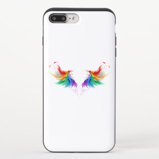 Fluffy Rainbow Wings iPhone 8/7 Plus Slider Case