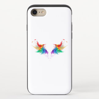 Fluffy Rainbow Wings iPhone 8/7 Slider Case