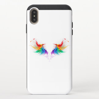 Fluffy Rainbow Wings iPhone XS Max Slider Case
