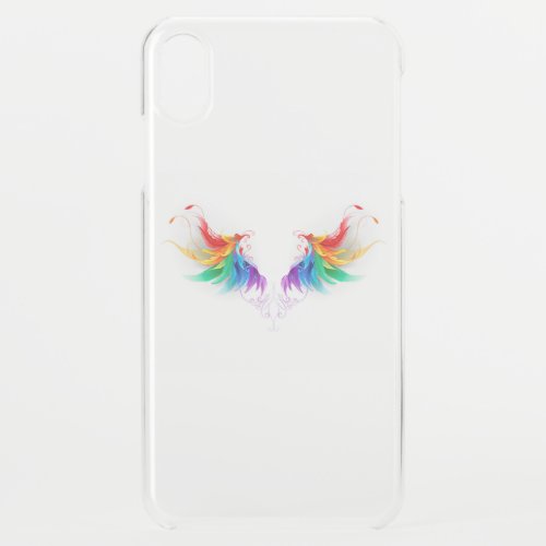 Fluffy Rainbow Wings iPhone XS Max Case