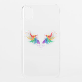Fluffy Rainbow Wings iPhone XR Case
