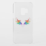 Fluffy Rainbow Wings Uncommon Samsung Galaxy S9 Case<br><div class="desc">Fluffy rainbow wings on a white background.</div>