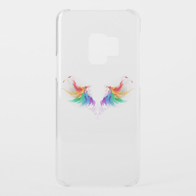 Fluffy Rainbow Wings Uncommon Samsung Galaxy Case (Back)