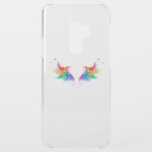 Fluffy Rainbow Wings Uncommon Samsung Galaxy S9 Plus Case<br><div class="desc">Fluffy rainbow wings on a white background.</div>