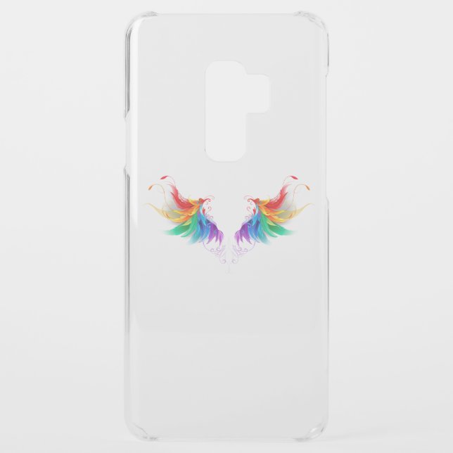 Fluffy Rainbow Wings Uncommon Samsung Galaxy Case (Back)