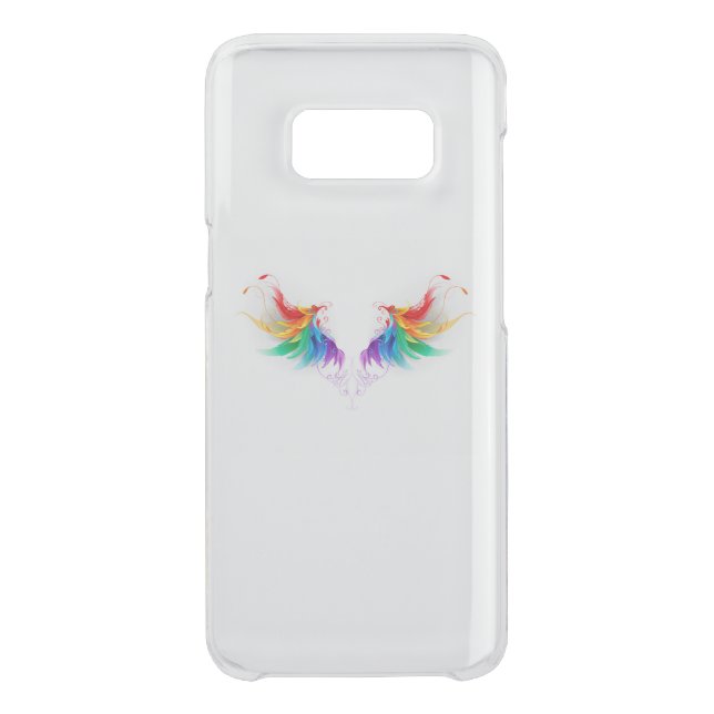 Fluffy Rainbow Wings Uncommon Samsung Galaxy Case (Back)