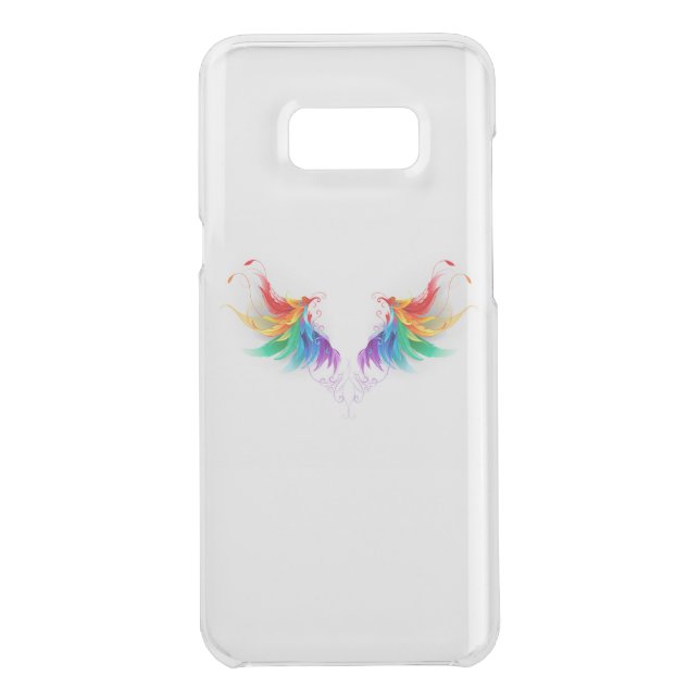 Fluffy Rainbow Wings Uncommon Samsung Galaxy Case (Back)