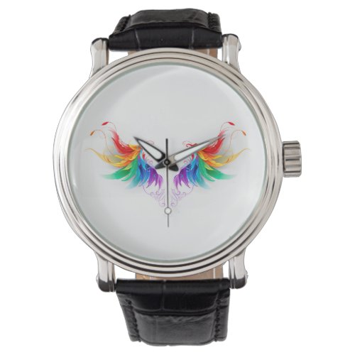 Fluffy Rainbow Wings Watch