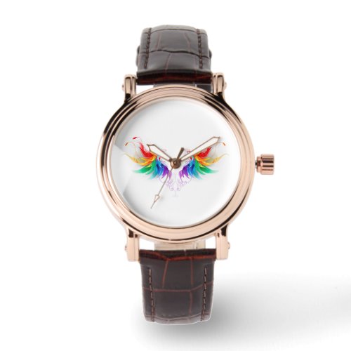 Fluffy Rainbow Wings Watch