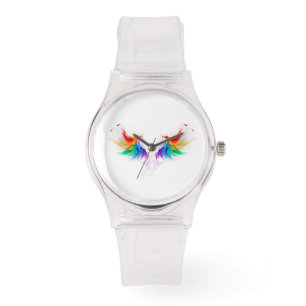 Fluffy Rainbow Wings Watch