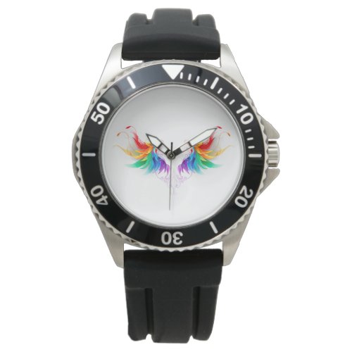 Fluffy Rainbow Wings Watch