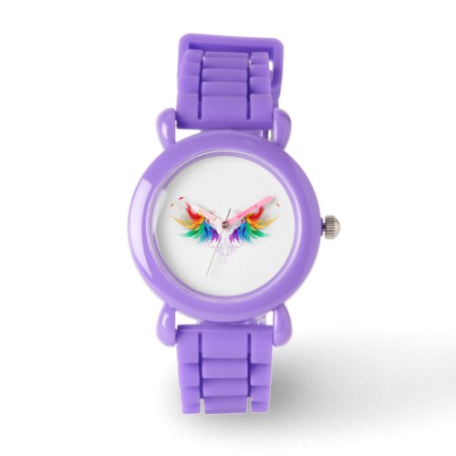 Fluffy Rainbow Wings Watch