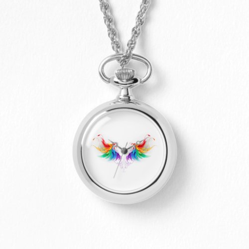 Fluffy Rainbow Wings Watch