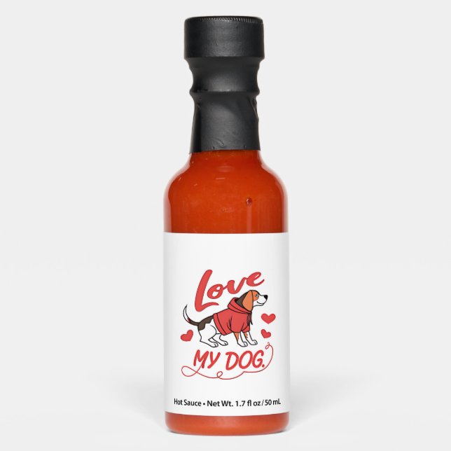 fluffy red dog hot sauces (Front)