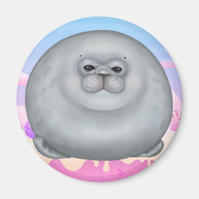 Fluffy seal magnet (Front)