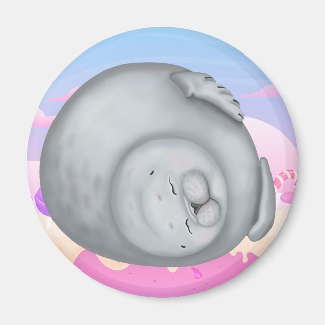 Fluffy seal magnet (Front)